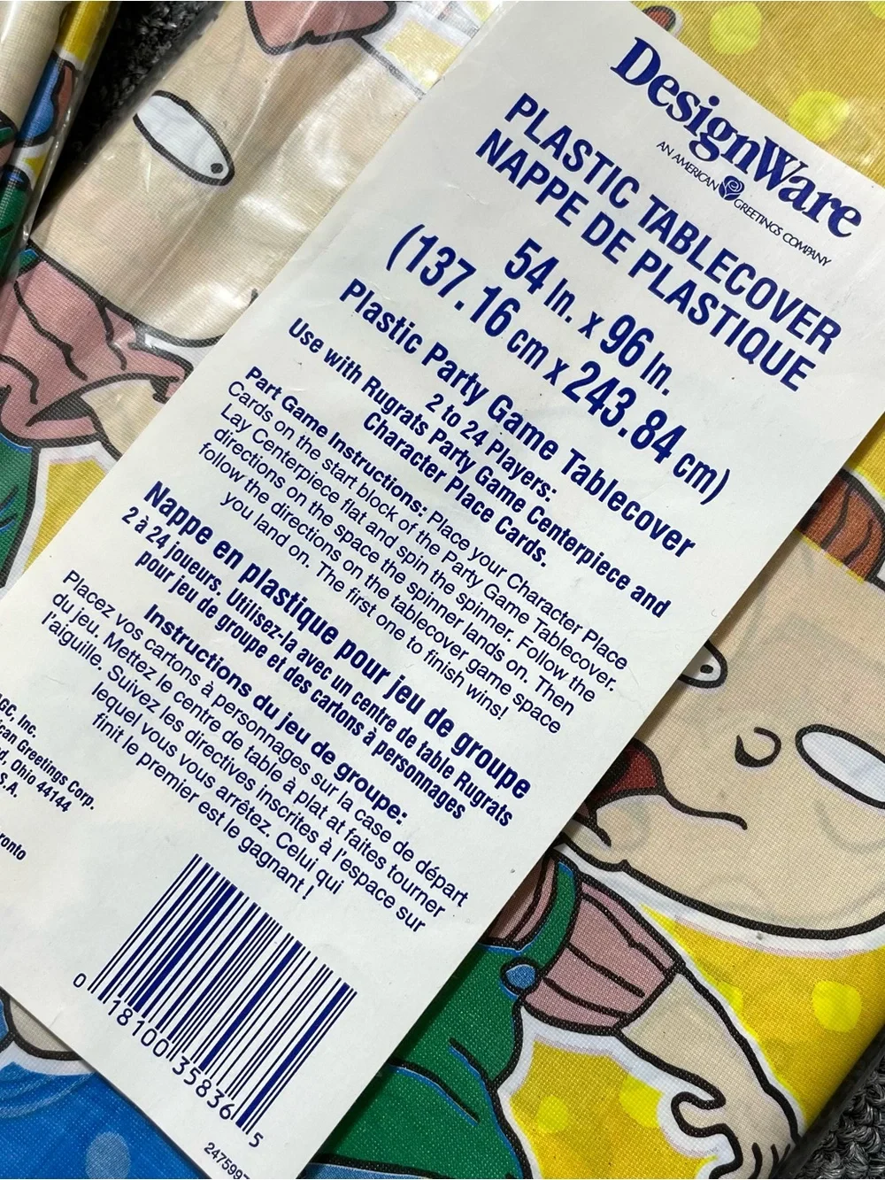 Vintage rugrats retro tablecovers lot